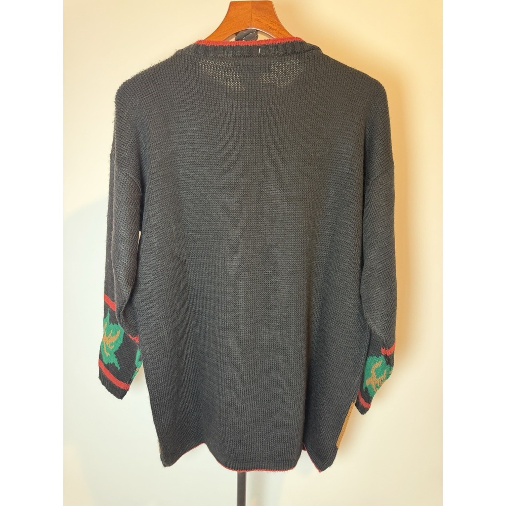 NWT Vtg JJ Browne Sweater Women's Large Halloween Fall Pumpkin Made In USA - Picture 2 of 7